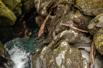 Obraz premium dramatic rugged scenery at the Chasm in Fiordland New Zealand