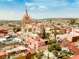 Fototapeta premium Widok z lotu ptaka San Miguel de Allende