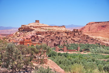 Fototapeta na wymiar Tourist complex Ait ben Haddou in Morocco