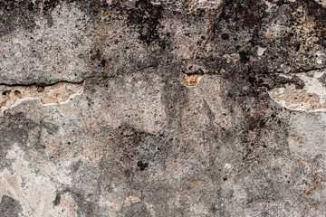 Texture of a concrete wall with cracks and scratches which can be used as a background