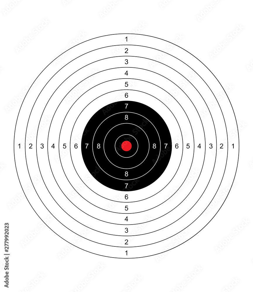Sticker blank arrow target blank gun target paper shooting target blank target background target paper shoot - Stickers