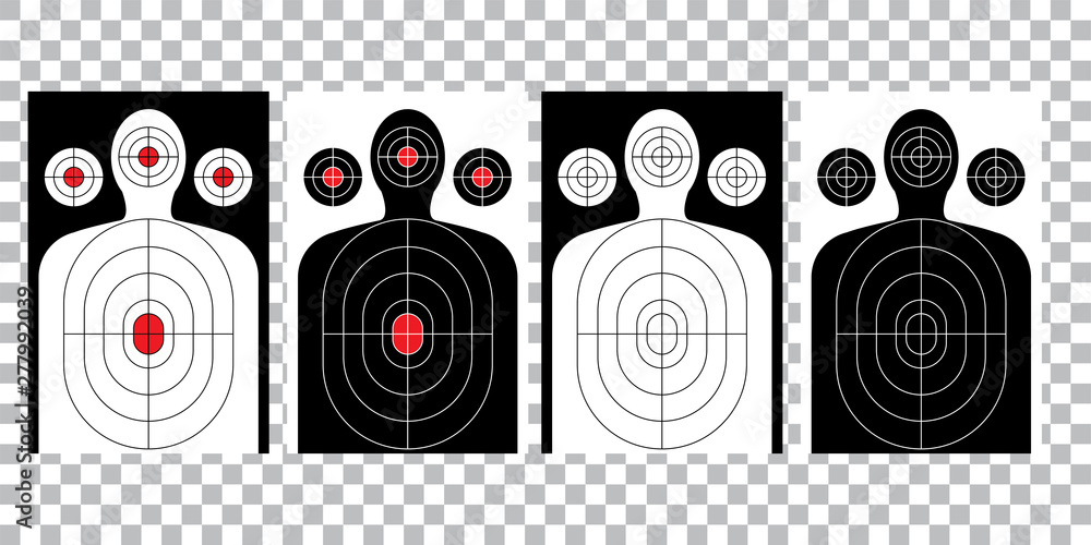 Wall mural blank arrow target blank gun target paper shooting target blank target background target paper shoot - Wall murals