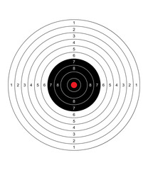 blank arrow  target blank gun target paper shooting target blank target background target paper shooting on white background vector