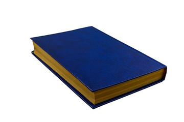 Blue book isolated on a white background