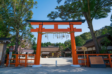 京都　上賀茂神社の鳥居