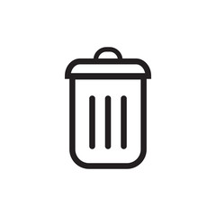 trash can icon vector design template