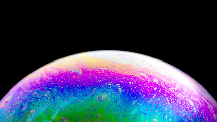 Abstract soap bubble structure