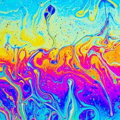 Abstract soap bubble structure