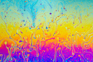 Abstract soap bubble structure