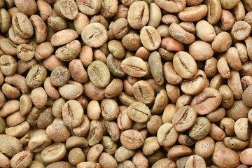 Close up of coffee beans for background                               