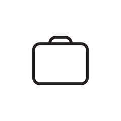 suitcase icon vector 