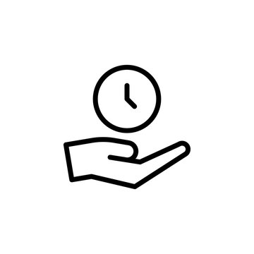 Arm, Time, Save Icon. Simple Thin Line, Outline Vector Of Time Icons For UI And UX, Website Or Mobile Application