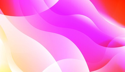 Wave Abstract Background. For Business Presentation Wallpaper, Flyer, Cover. Vector Illustration with Color Gradient.