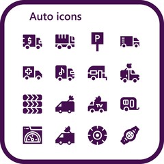 auto icon set