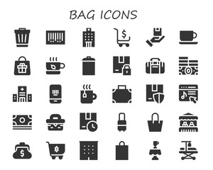 bag icon set