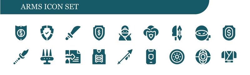 arms icon set