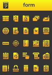 form icon set