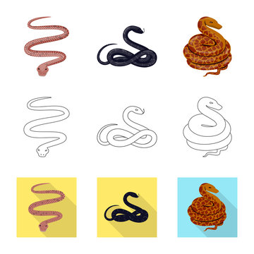 Isolated object of mammal and danger sign. Collection of mammal and medicine vector icon for stock.