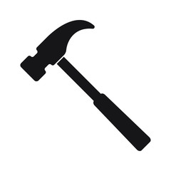 Hammer icon, hammer symbol, vector.