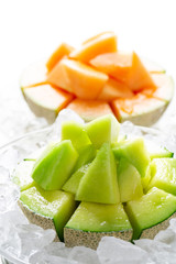 カットしたメロン