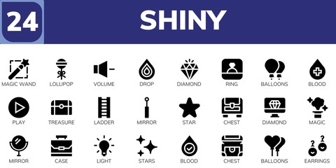 shiny icon set
