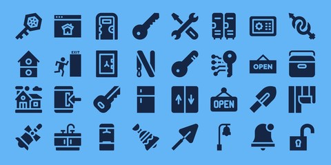 door icon set