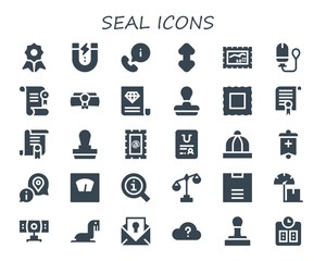 seal icon set