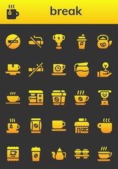 break icon set