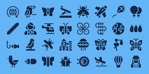 fly icon set