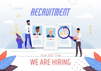 Poster Inscription Recruitment we are Hiring.