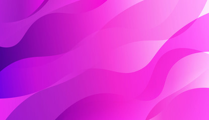 Futuristic Blue Purple Color Design Geometric Wave Shape. For Elegant Pattern Cover Book. Vector Illustration with Color Gradient.