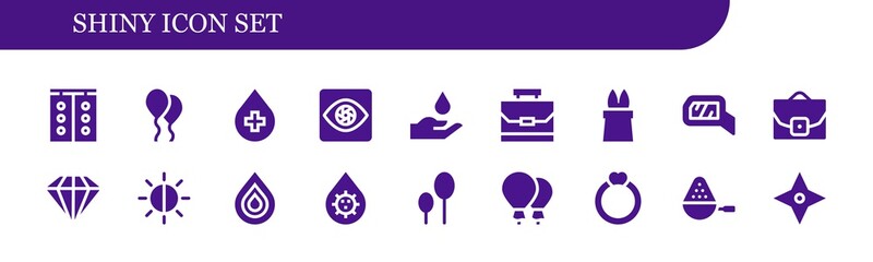 shiny icon set