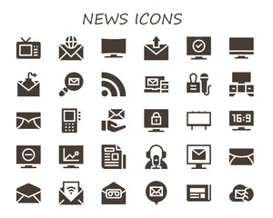 news icon set
