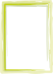 grüner Rahmen gemalt