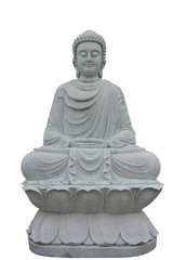 Fototapeta premium Statue of Buddha made from marble