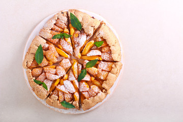 Apricot whole meal  gallette cake