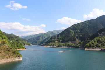 Fototapeta na wymiar 秩父さくら湖（埼玉県秩父市）,chichibusakura lake,chichibu citya,saitama,japan