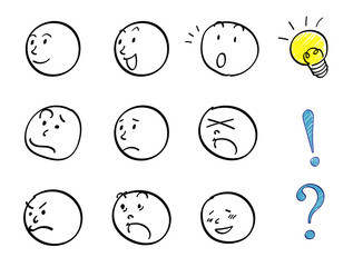 Facial expression set - Cartoon style