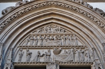 Augsburg, Domportal, Tympanon