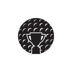 Golf icon graphic design template vector illustration