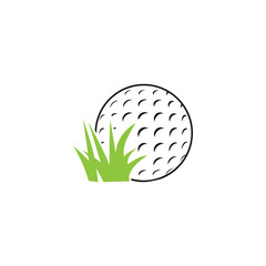 Golf icon graphic design template vector illustration