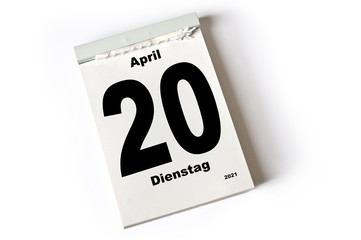 20. April 2021