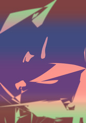 Abstraction in pastel shades