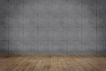 empty room with copy space for place sofa,photo frame,flower jar,mock up concept.