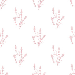 lavender natural hand drawn pattern native pashion  herbal botanical  decoration background