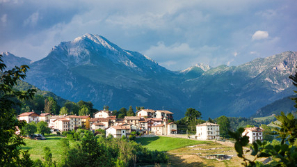 Fototapeta na wymiar Corone. Country of the Brembana valley. Bergamo. Italy