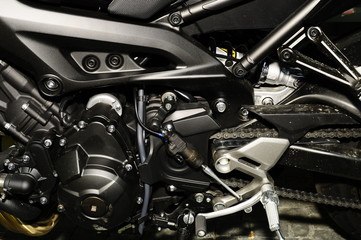 Fototapeta na wymiar Motorrad Technik Details
