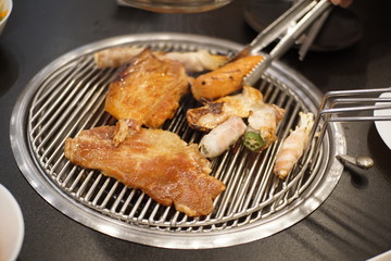 grilled chicken with vegetables