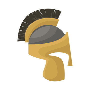 Vector illustration of helmet and knight icon. Collection of helmet and shield stock symbol for web.