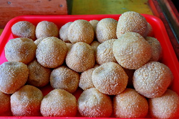 Various types of typical Indonesian market snacks that are very tasty and popular in the community